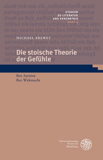 Bild von Die stoische Theorie der Gefühle von Michael Krewet