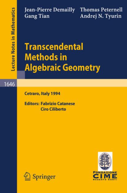 Bild von Transcendental Methods in Algebraic Geometry von Jean-Pierre Demailly