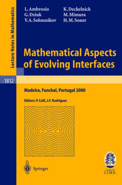 Bild von Mathematical Aspects of Evolving Interfaces von Luigi Ambrosio