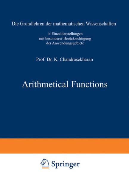 Bild von Arithmetical Functions von Komaravolu Chandrasekharan