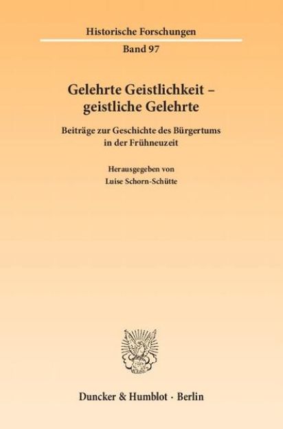 Bild von Gelehrte Geistlichkeit - geistliche Gelehrte von Luise (Hrsg.) Schorn-Schütte