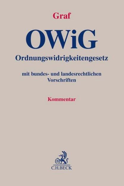 Bild zu Ordnungswidrigkeitengesetz von Jürgen (Hrsg.) Graf