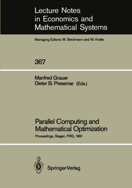 Bild von Parallel Computing and Mathematical Optimization von Dieter B. (Hrsg.) Pressmar