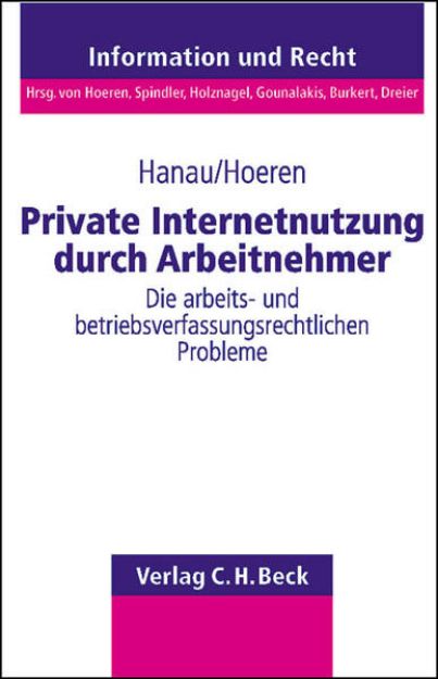 Bild von Private Internetnutzung durch Arbeitnehmer von Peter Hanau