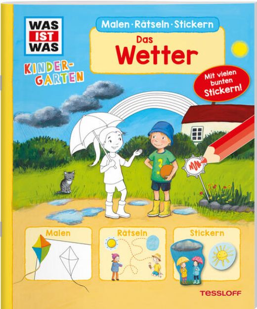 Bild von WAS IST WAS Kindergarten Malen Rätseln Stickern. Das Wetter von Tatjana Marti