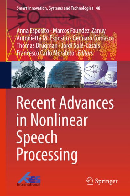 Bild von Recent Advances in Nonlinear Speech Processing von Anna (Hrsg.) Esposito