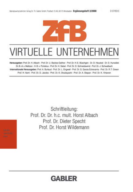 Bild von Heft 2000/2: Virtuelle Unternehmen - Zeitschrift für Betriebswirtschaft - Ergänzungsheft von Horst (Hrsg.) Albach