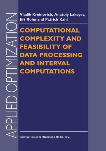 Bild von Computational Complexity and Feasibility of Data Processing and Interval Computations von V. Kreinovich