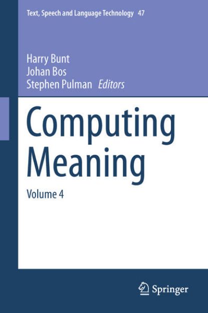 Bild zu Computing Meaning von Harry (Hrsg.) Bunt