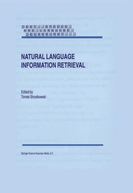 Bild von Natural Language Information Retrieval von T. (Hrsg.) Strzalkowski