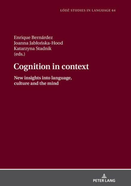 Bild von Cognition in context von Enrique (Hrsg.) Bernárdez