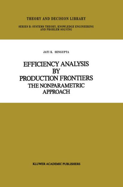 Bild von Efficiency Analysis by Production Frontiers von Jati Sengupta