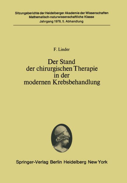 Bild von Der Stand der chirurgischen Therapie in der modernen Krebsbehandlung von F. Linder