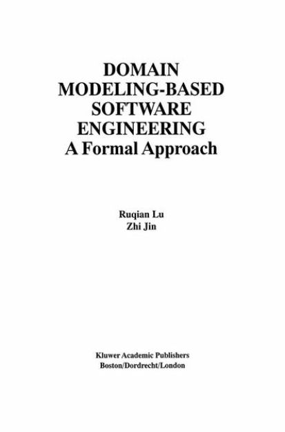 Bild von Domain Modeling-Based Software Engineering von Zhi Jin