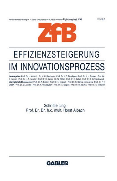 Bild von Effizienzsteigerung im Innovationsprozeß von Horst Albach