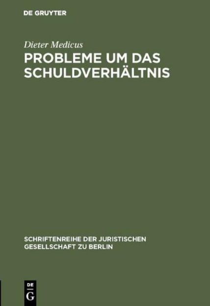 Bild von Probleme um das Schuldverhältnis von Dieter Medicus