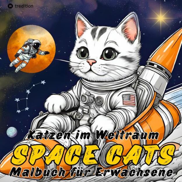 Bild von Katzen Malbuch - Space Cats Katzen im Weltraum Ausmalbuch für Erwachsene und Jugendliche von Kenya Kooper