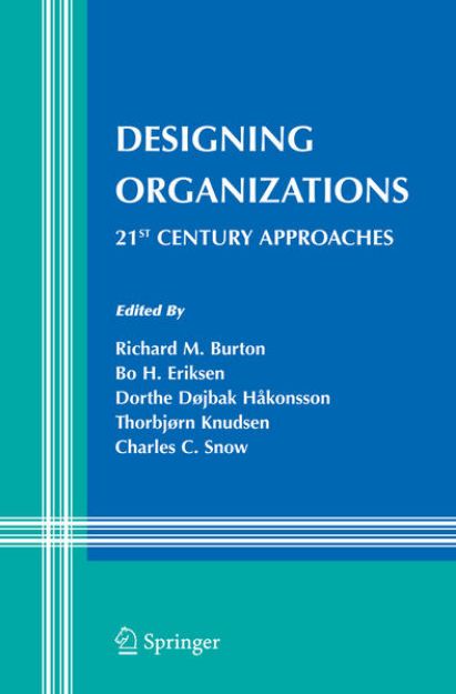 Bild von Designing Organizations von Richard M. (Hrsg.) Burton