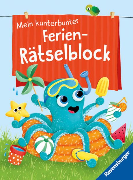 Bild von Ravensburger Mein kunterbunter Ferien-Rätselblock - Rätselspaß im Urlaub, auf Reisen oder Zuhause - Rätselblock ab 7 Jahre von Tanja Bürgermeister