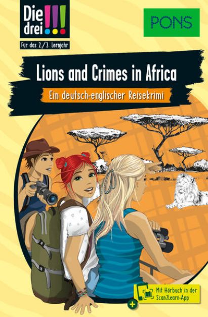 Bild von PONS Die Drei !!! Lions and Crimes in Africa von Kirsten Vogel