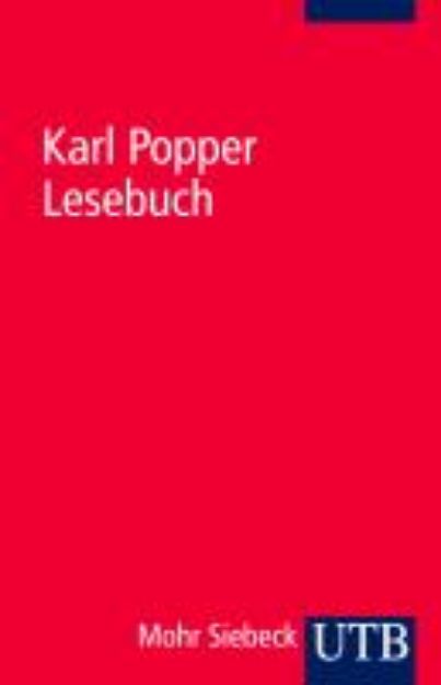 Bild von Karl Popper Lesebuch von Karl R. Popper