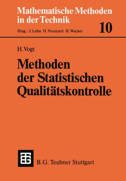 Bild von Methoden der Statistischen Qualitätskontrolle von Herbert Vogt