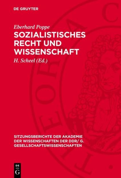 Bild von Sozialistisches Recht und Wissenschaft von Eberhard Poppe