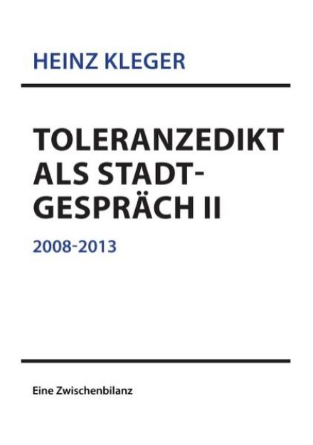 Bild von Toleranzedikt als Stadtgespräch II von Heinz Kleger