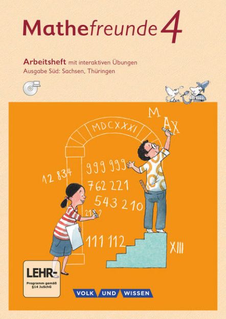 Bild von Mathefreunde, Ausgabe Süd 2015, 4. Schuljahr, Arbeitsheft mit interaktiven Übungen online, Mit Übungssoftware auf CD-ROM von Birgit Schlabitz