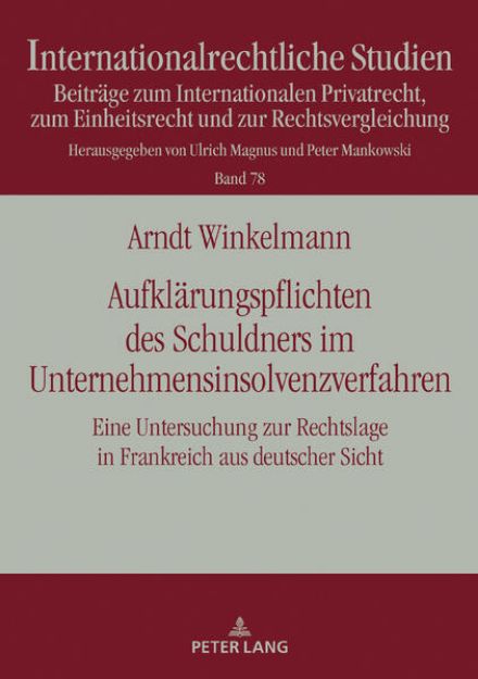 Bild zu Aufklärungspflichten des Schuldners im Unternehmensinsolvenzverfahren von Arndt Winkelmann