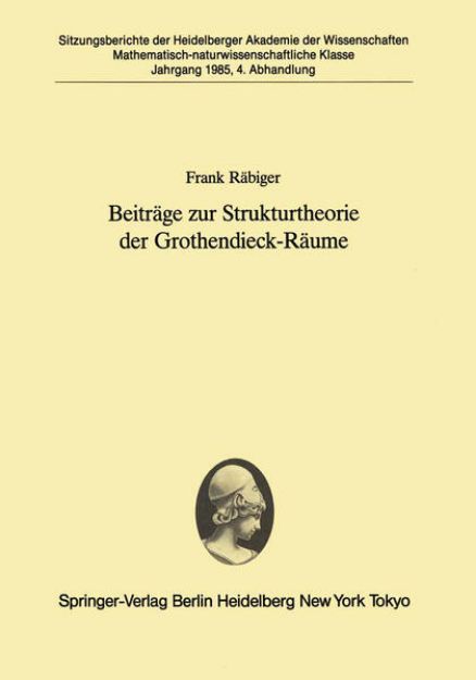 Bild von Beiträge zur Strukturtheorie der Grothendieck-Räume von Frank Räbiger