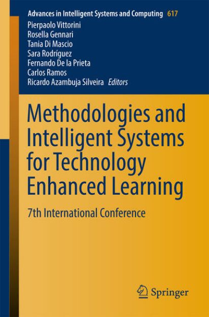 Bild von Methodologies and Intelligent Systems for Technology Enhanced Learning von Pierpaolo (Hrsg.) Vittorini