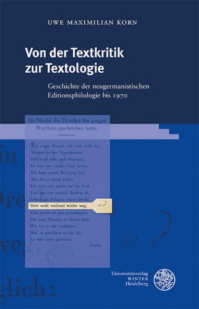 Bild von Von der Textkritik zur Textologie von Uwe Maximilian Korn