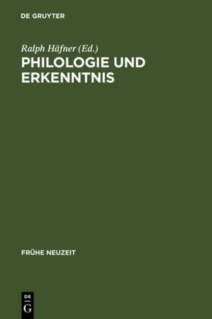 Bild von Philologie und Erkenntnis von Ralph (Hrsg.) Häfner